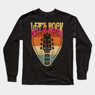 Let’s Rock – Guitar Pick and Neck Long Sleeve T-Shirt